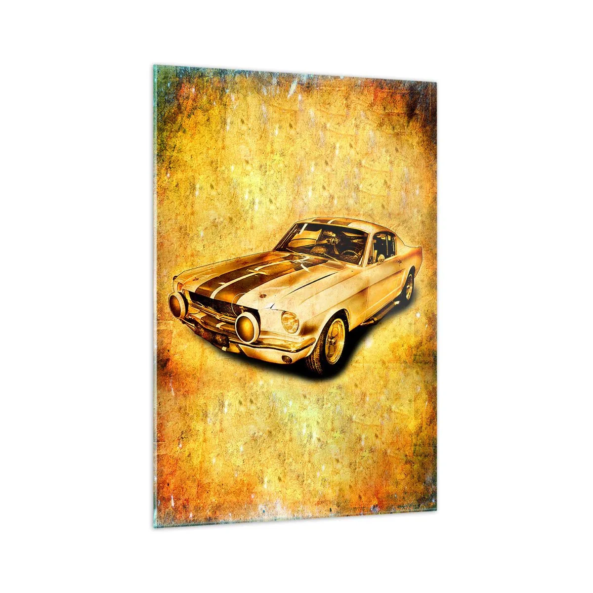 Billede på glas - De skøre 1970'ere. - 70x100 cm