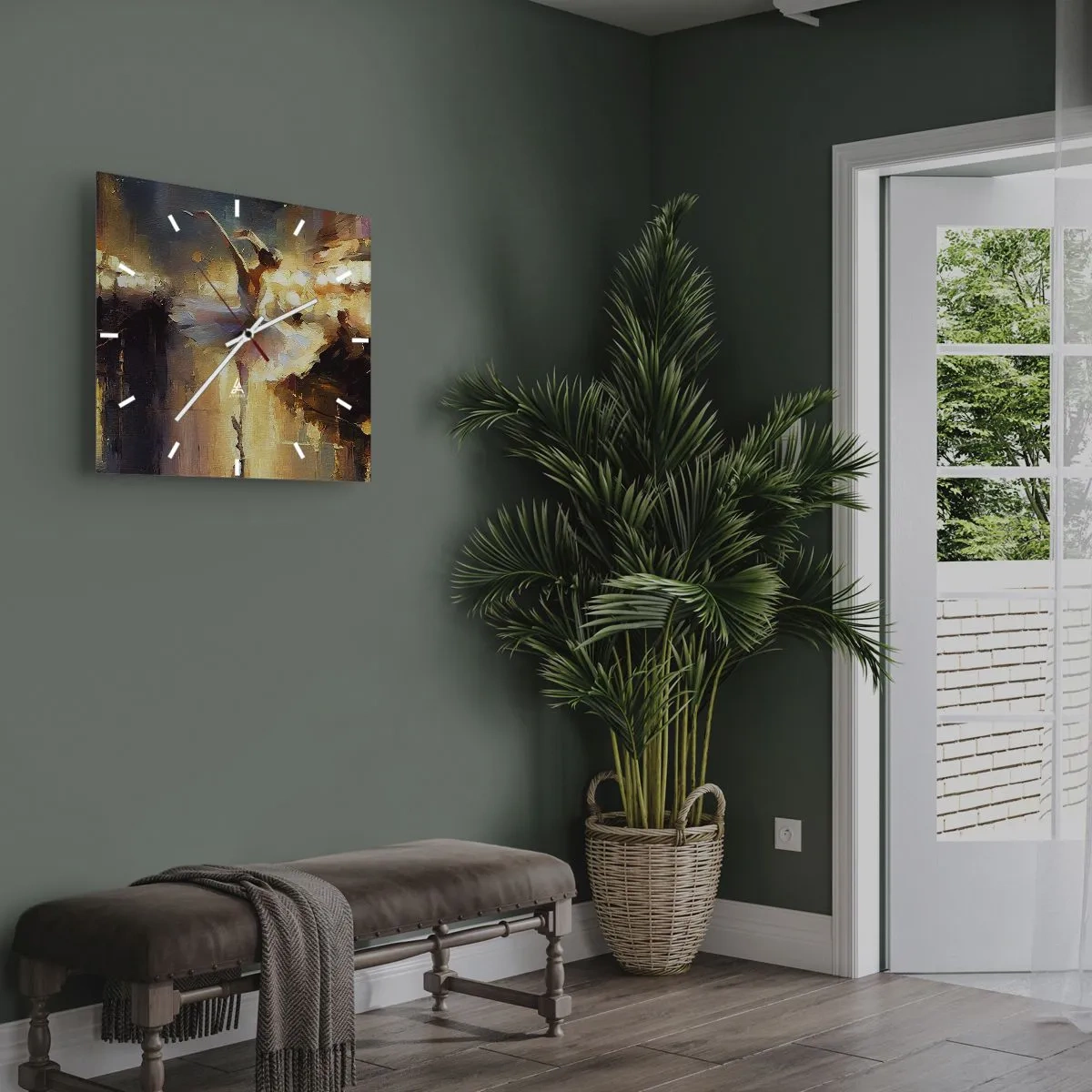 Vægur, Uret - Et mirakel på gaden - 40x40 cm