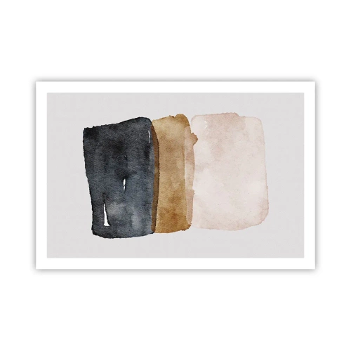 Plakat - Sammensætning af jordfarver - 91x61 cm