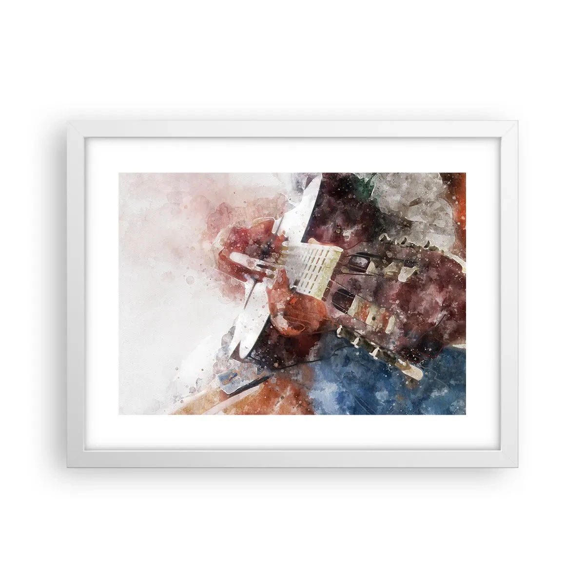 Plakat i hvid ramme - Og hvad synes du? - 40x30 cm