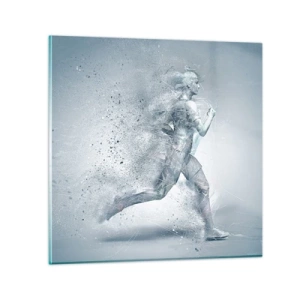 Billede på glas - Krystalklar energi - 30x30 cm