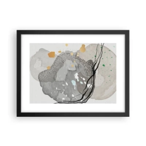 Plakat i sort ramme - Organisk komposition - 40x30 cm