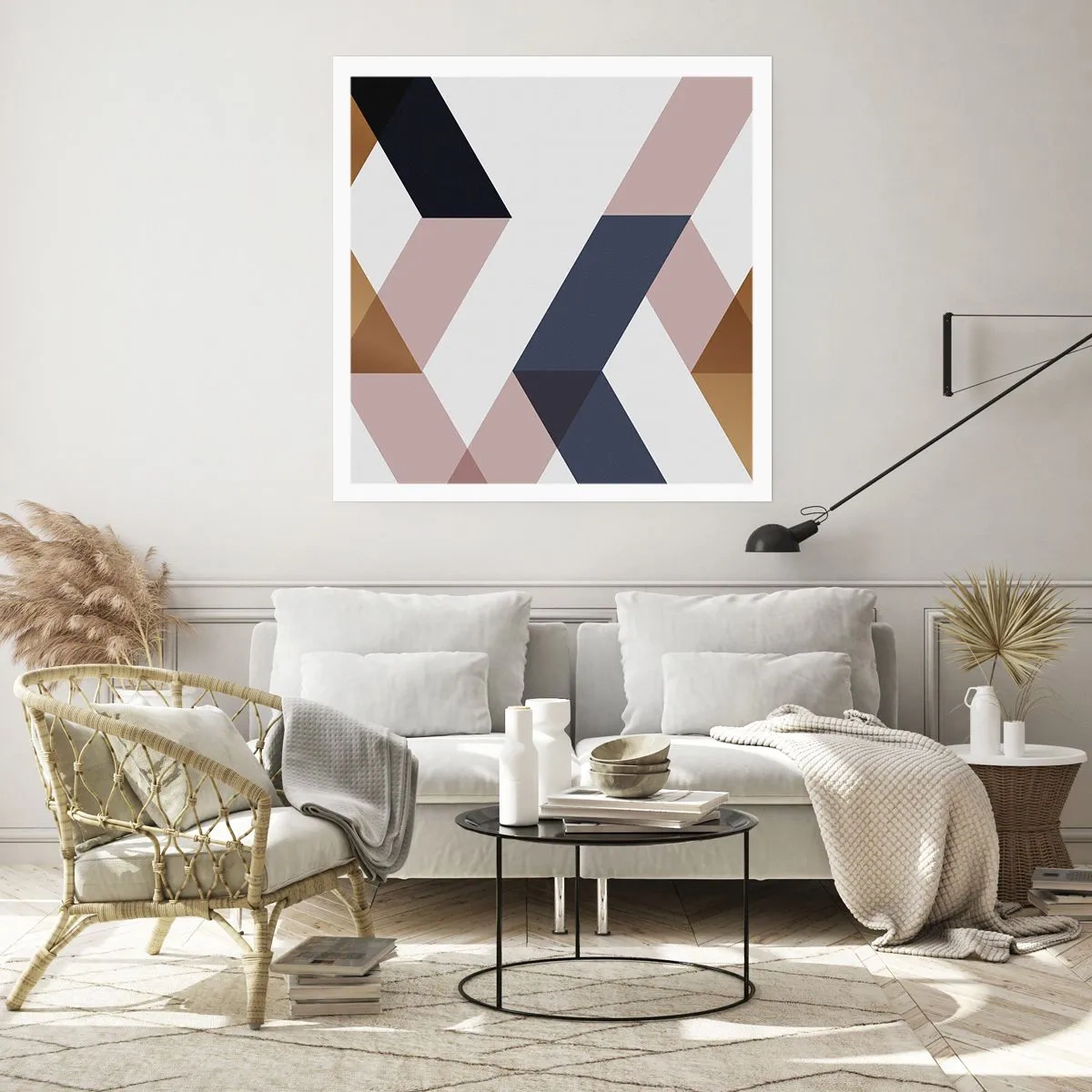 Plakat - Planer og vinkler - 40x40 cm