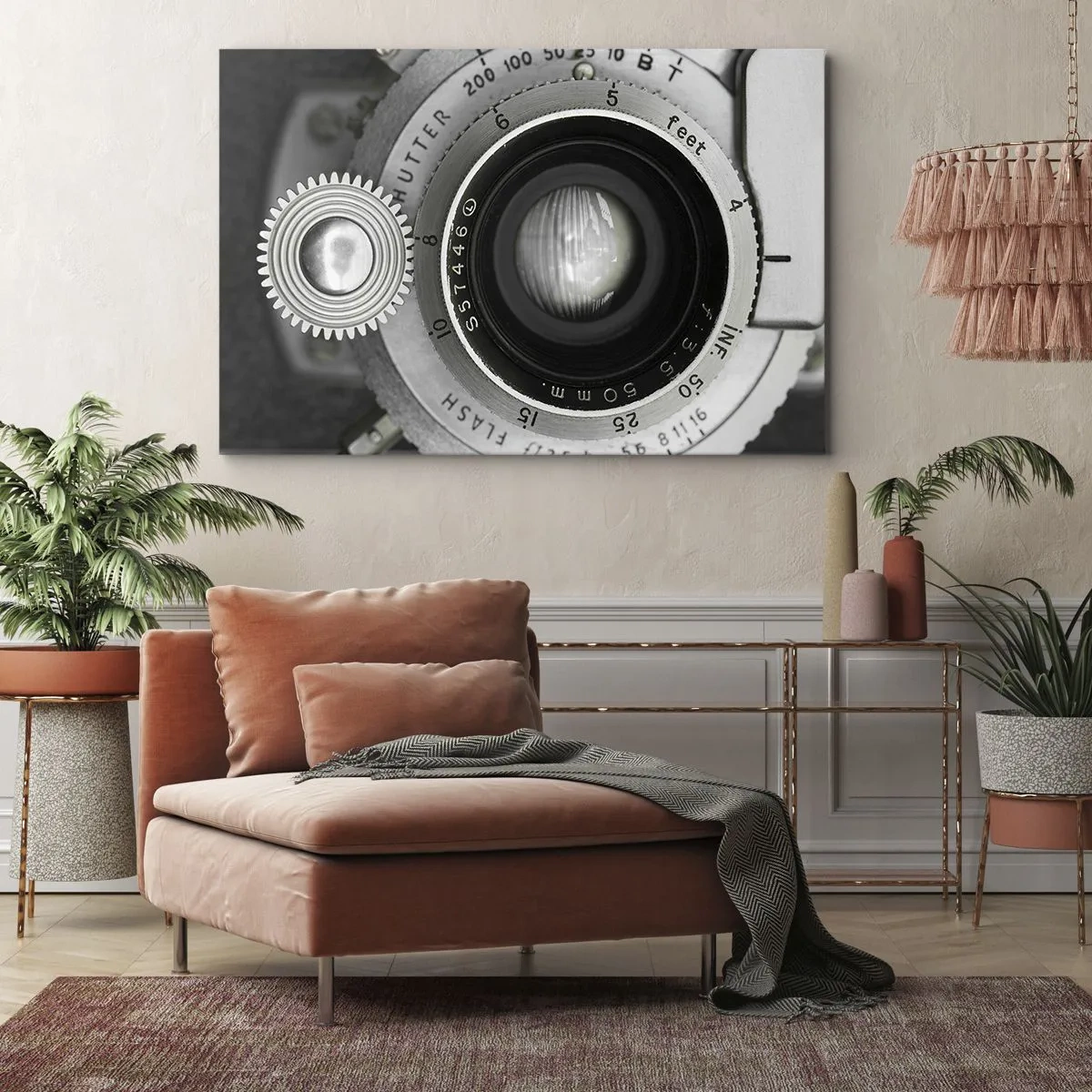 Lærredstryk - Billede på lærred - Historien om Hollywood - 100x70 cm