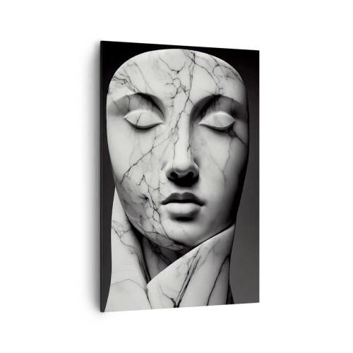 Lærredstryk - Billede på lærred - Former af marmor - 80x120 cm