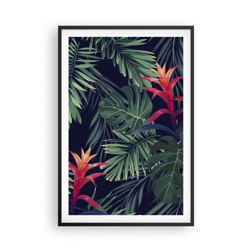 Plakat i sort ramme - Brænd i grønt - 61x91 cm