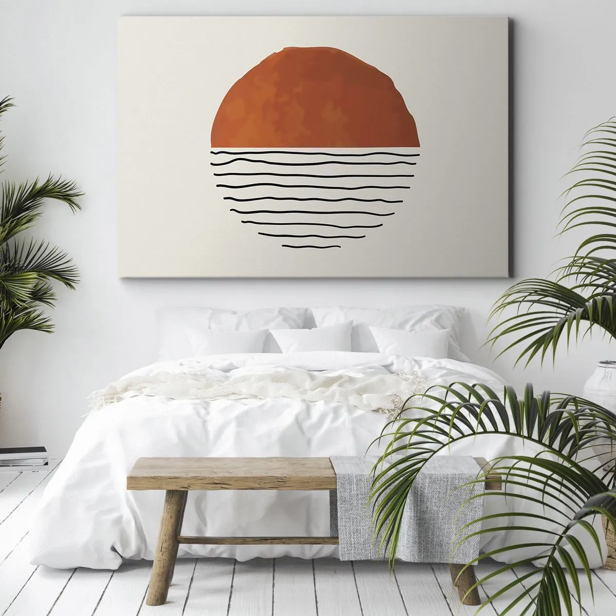 Lærredstryk - Billede på lærred - I en japansk atmosfære - 120x80 cm