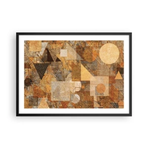 Plakat i sort ramme - Kubistisk bronzeundersøgelse - 70x50 cm
