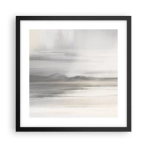 Plakat i sort ramme - En tankevækkende afstand - 40x40 cm