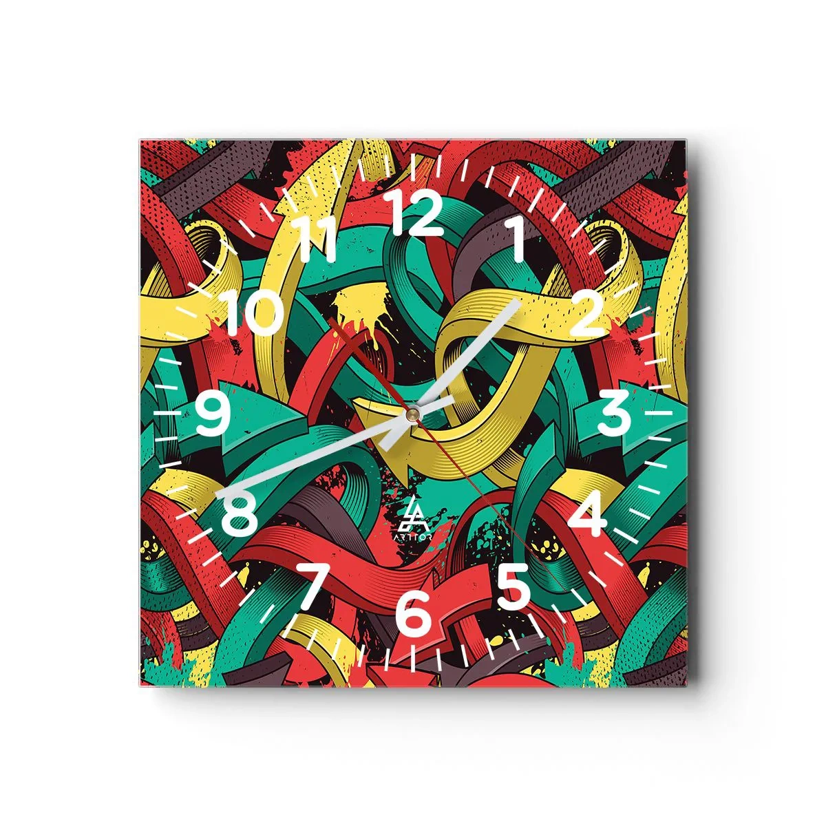 Vægur, Uret - Hvilken vej skal man gå? - 30x30 cm