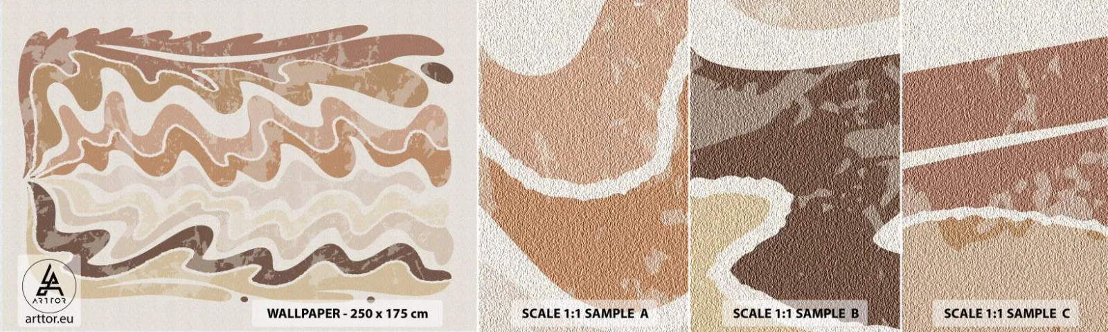 Prøve Fototapet Selvklæbende Deluxe Sticker - God energi - gode følelser - Ældret, Boho, Stykke - 100x30 cm