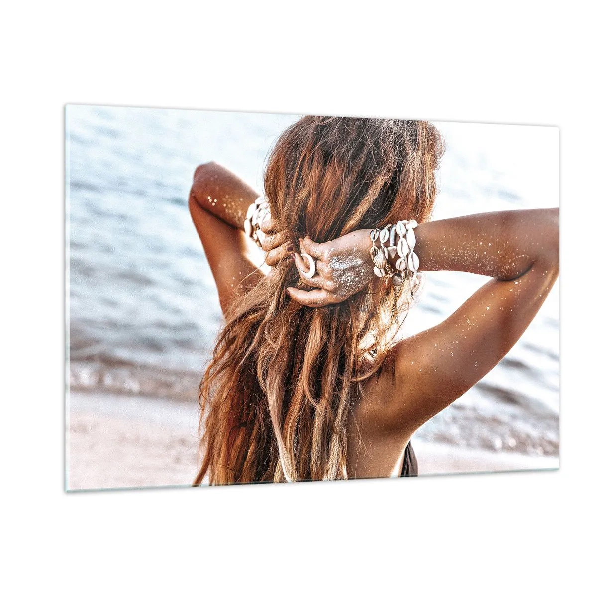 Billede på glas - Søster af vand og solskin - 120x80 cm