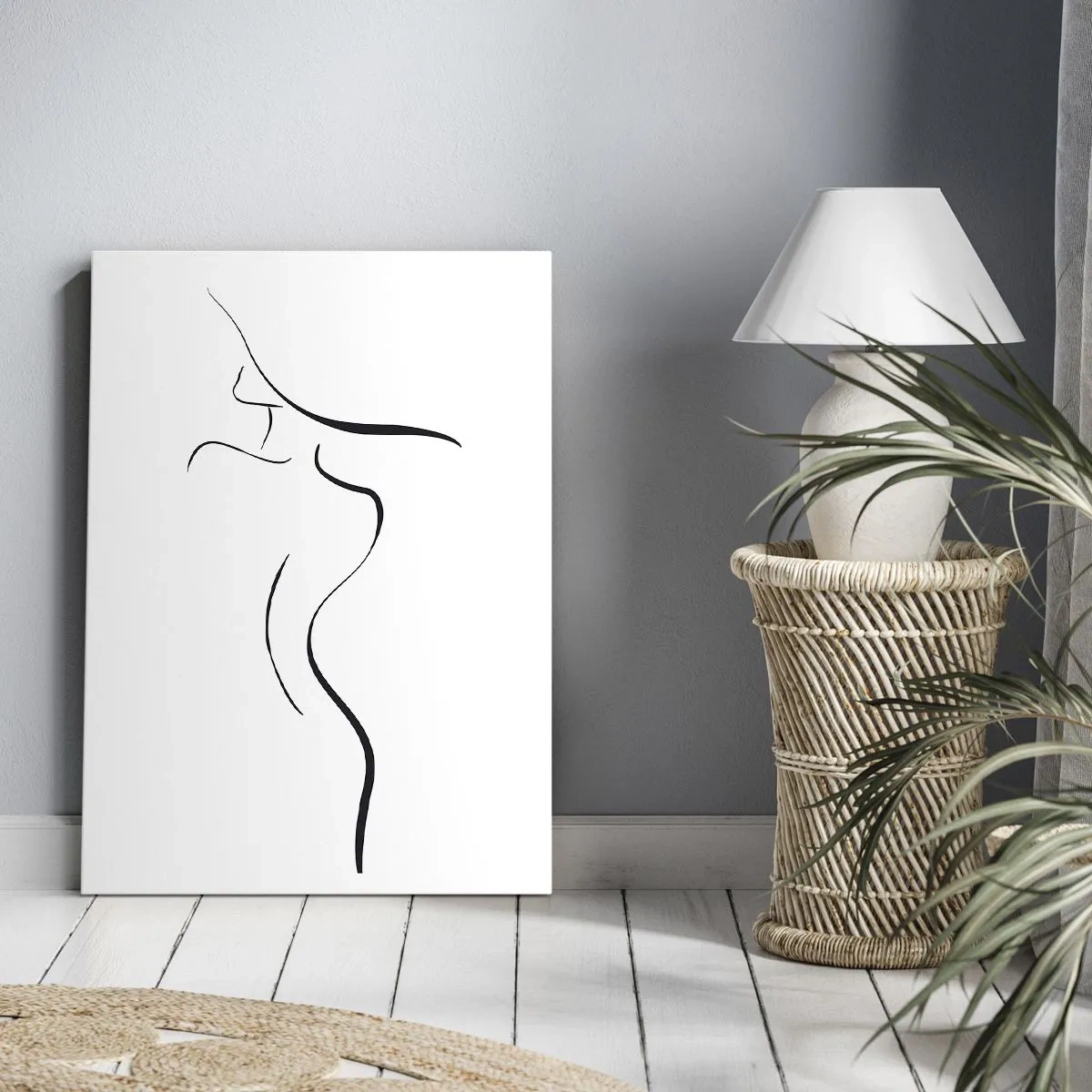 Lærredstryk - Billede på lærred - Flygtig som en bølge - 50x70 cm