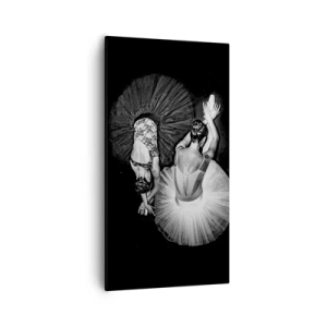 Lærredstryk - Billede på lærred - Yin og yang - den perfekte balance - 55x100 cm