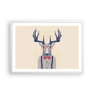 Plakat i hvid ramme - Et underholdende ekstravaganza - 70x50 cm