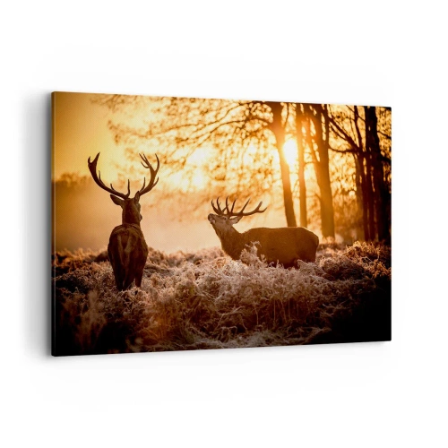 Lærredstryk - Billede på lærred - En jægerdrøm - 120x80 cm