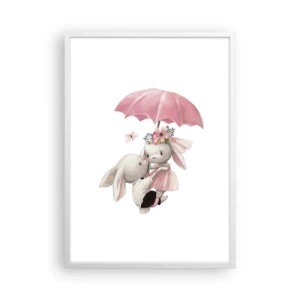 Plakat i hvid ramme - Det er kærlighed - 50x70 cm