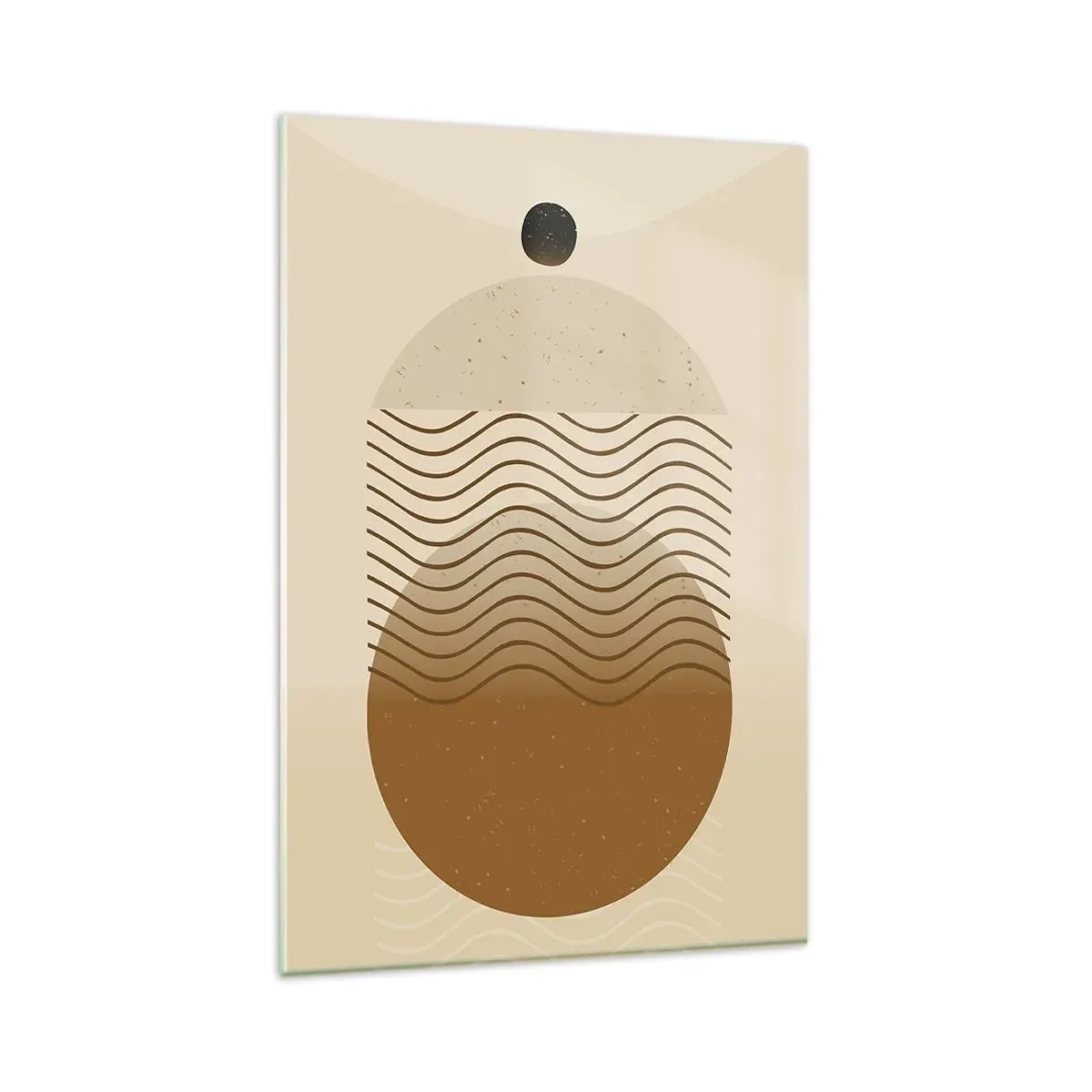 Billede på glas - Om geometriske figurers oprindelse - 80x120 cm