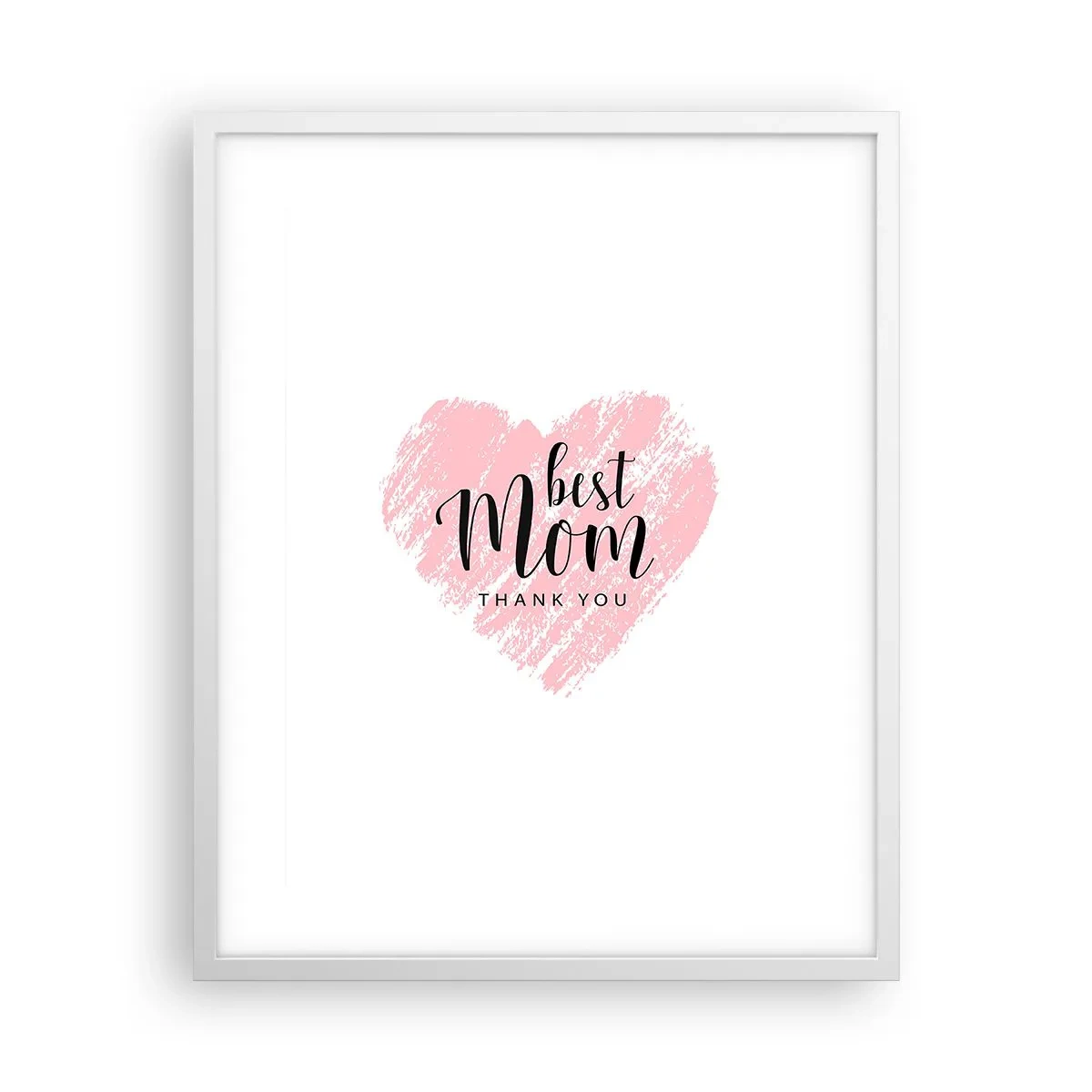 Plakat i hvid ramme - Altid det rette øjeblik - 40x50 cm