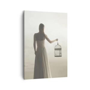 Lærredstryk - Billede på lærred - Vær fri - 50x70 cm