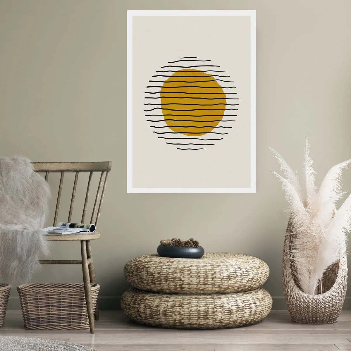 Plakat - Abstraktion, der skælver af varme - 50x70 cm