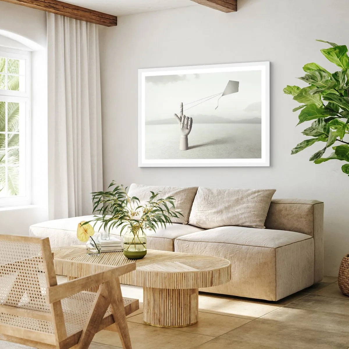 Plakat i hvid ramme - Styrkeprøve - 91x61 cm