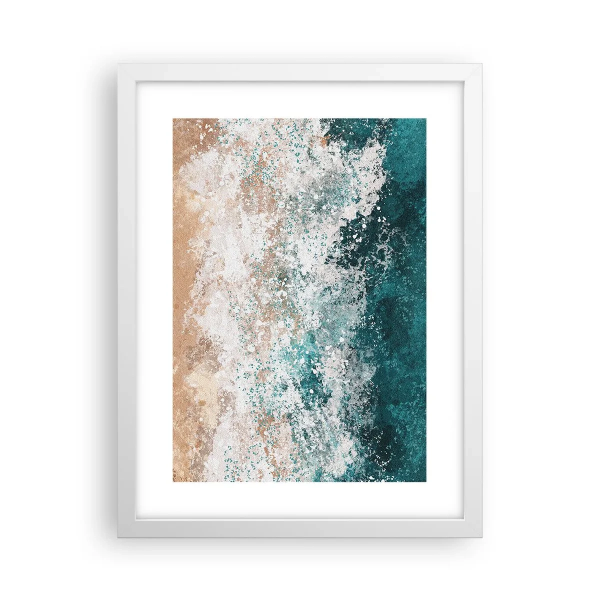 Plakat i hvid ramme - Historier fra havet - 30x40 cm