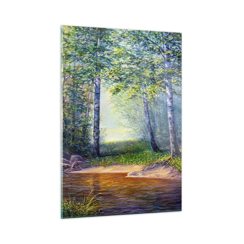 Billede på glas - Idylliske omgivelser - 50x70 cm