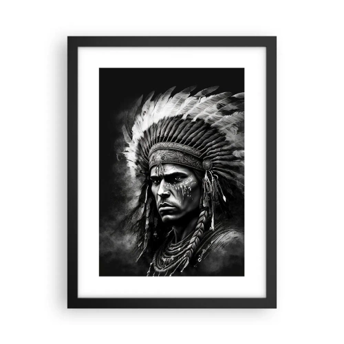 Plakat i sort ramme - Leder og kriger - 30x40 cm