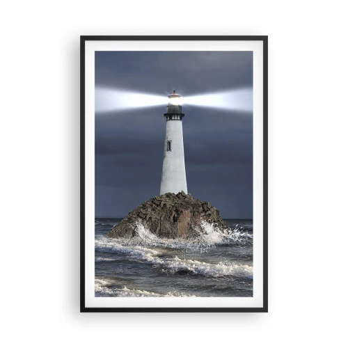 Plakat i sort ramme - Her...her...her! - 61x91 cm