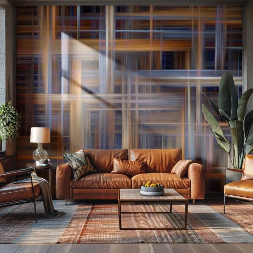 Fototapet Premium Canvas - Vævet af lys - Abstraktion, Stykke, Grafik - 350x256 cm