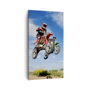 Lærredstryk - Billede på lærred - Himmelspring - 45x80 cm