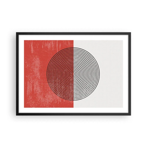 Plakat i sort ramme - Lige til sagen - 70x50 cm