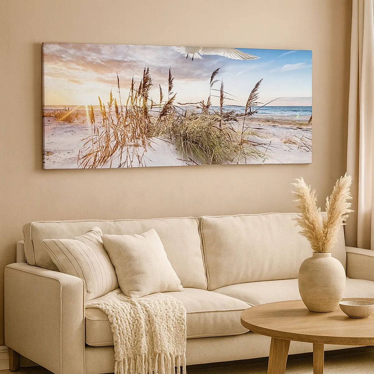 Lærredstryk - Billede på lærred - Vind fra havet - 30x30 cm