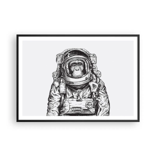 Plakat i sort ramme - Alternativ evolution - 100x70 cm