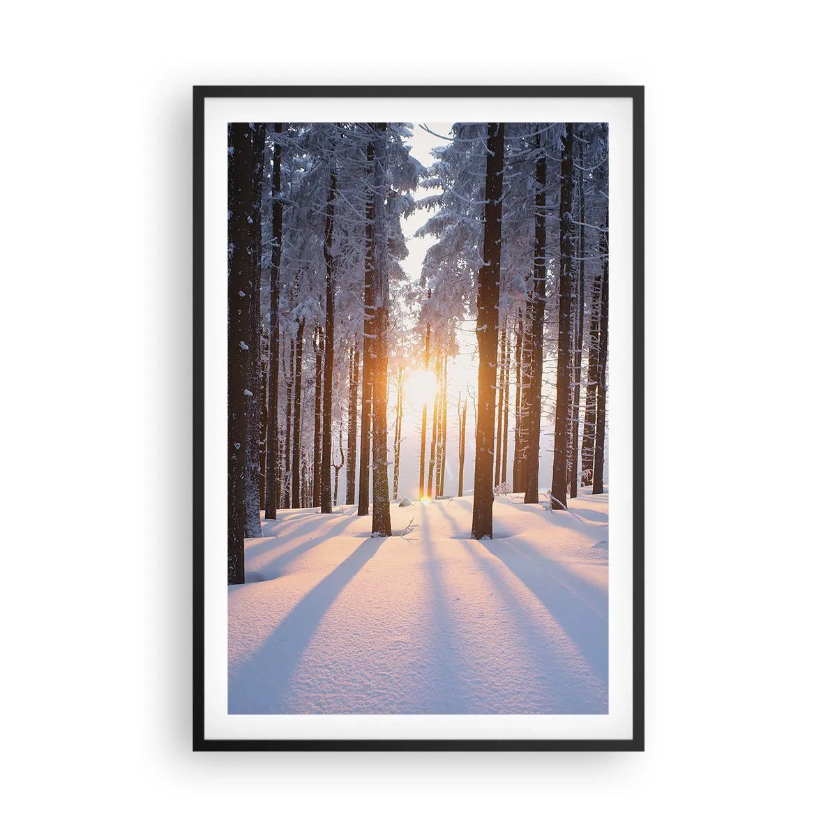 Plakat i sort ramme - Klart i sort og hvidt - 61x91 cm