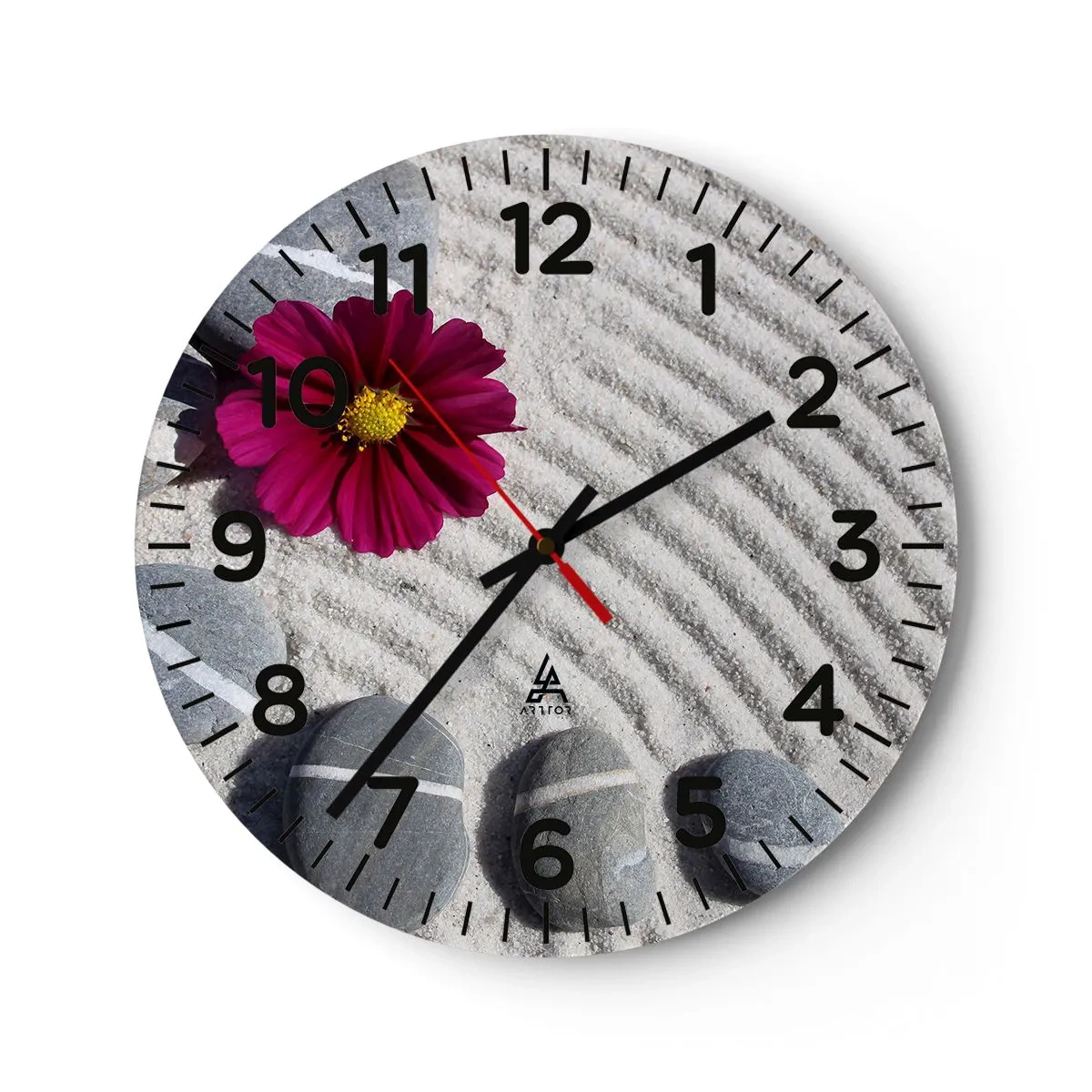 Vægur, Uret - Energi og ro i den magiske naturcirkel - 40x40 cm