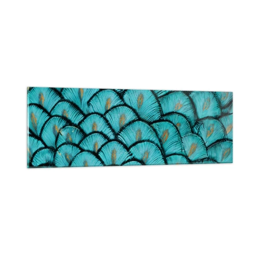 Billede på glas - Den store fjer-galla - 90x30 cm