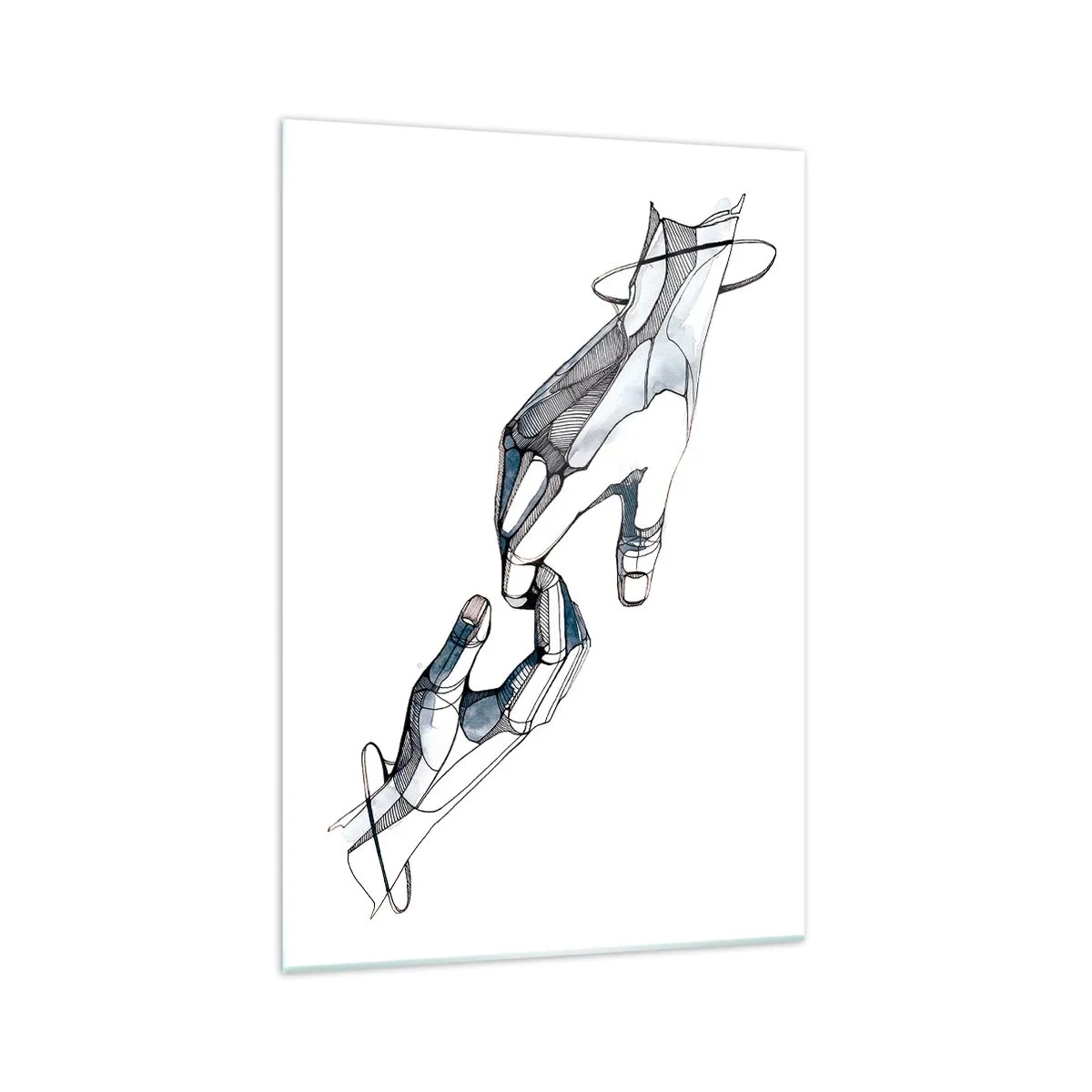 Billede på glas - En god gestus - 70x100 cm