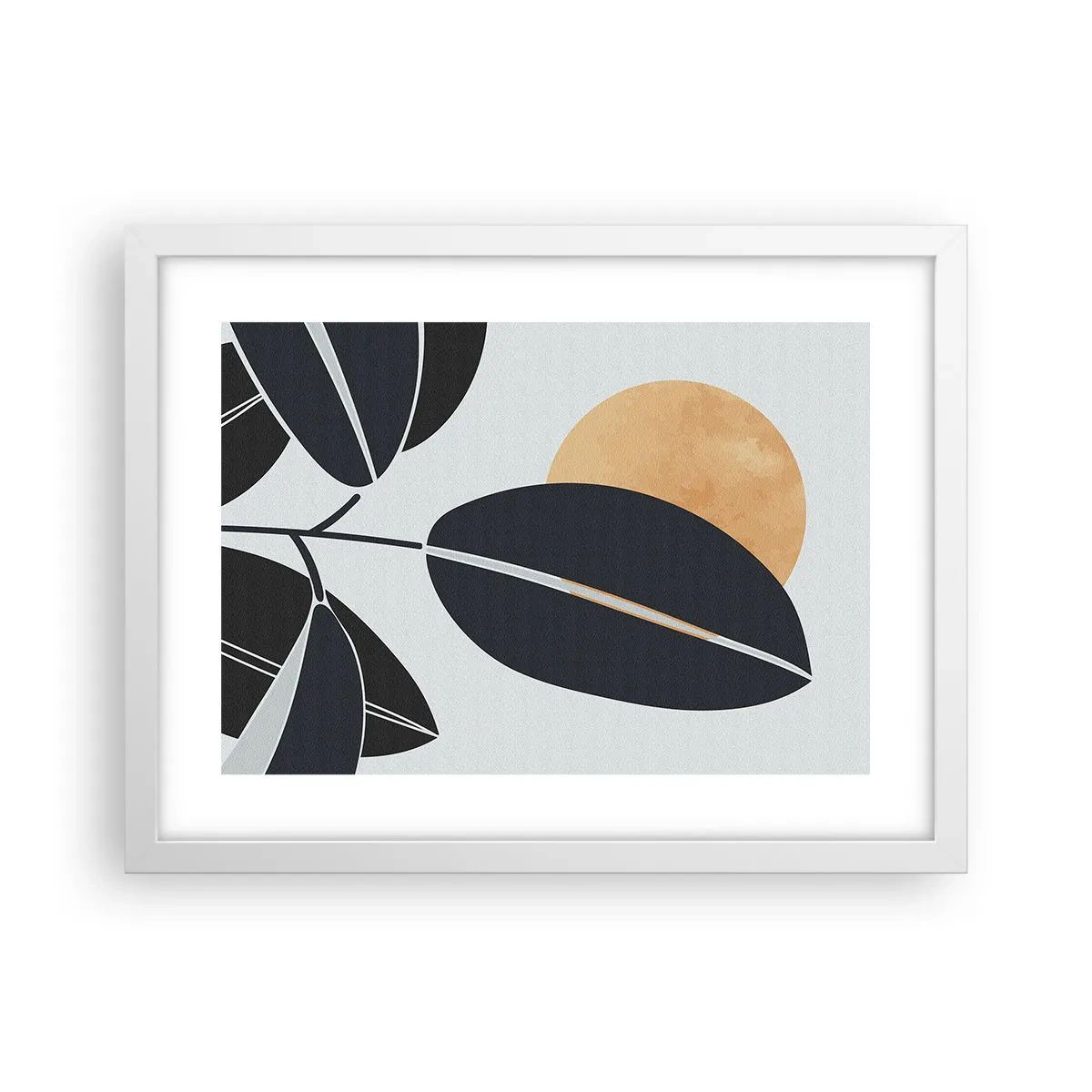 Plakat i hvid ramme - En dag med varm sommer - 40x30 cm