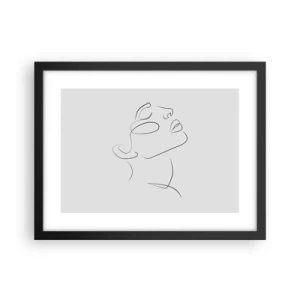 Plakat i sort ramme - En drømmes slyngninger - 40x30 cm