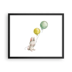 Plakat i sort ramme - Jeg vil også anbefale den! - 50x40 cm