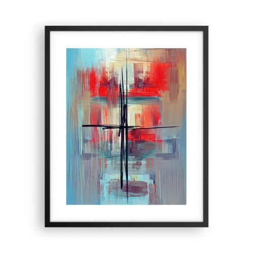 Plakat i sort ramme - Landskab i en ukendt dimension - 40x50 cm