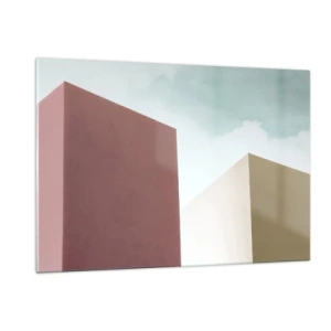 Billede på glas - Geometri af en solrig sommer - 120x80 cm