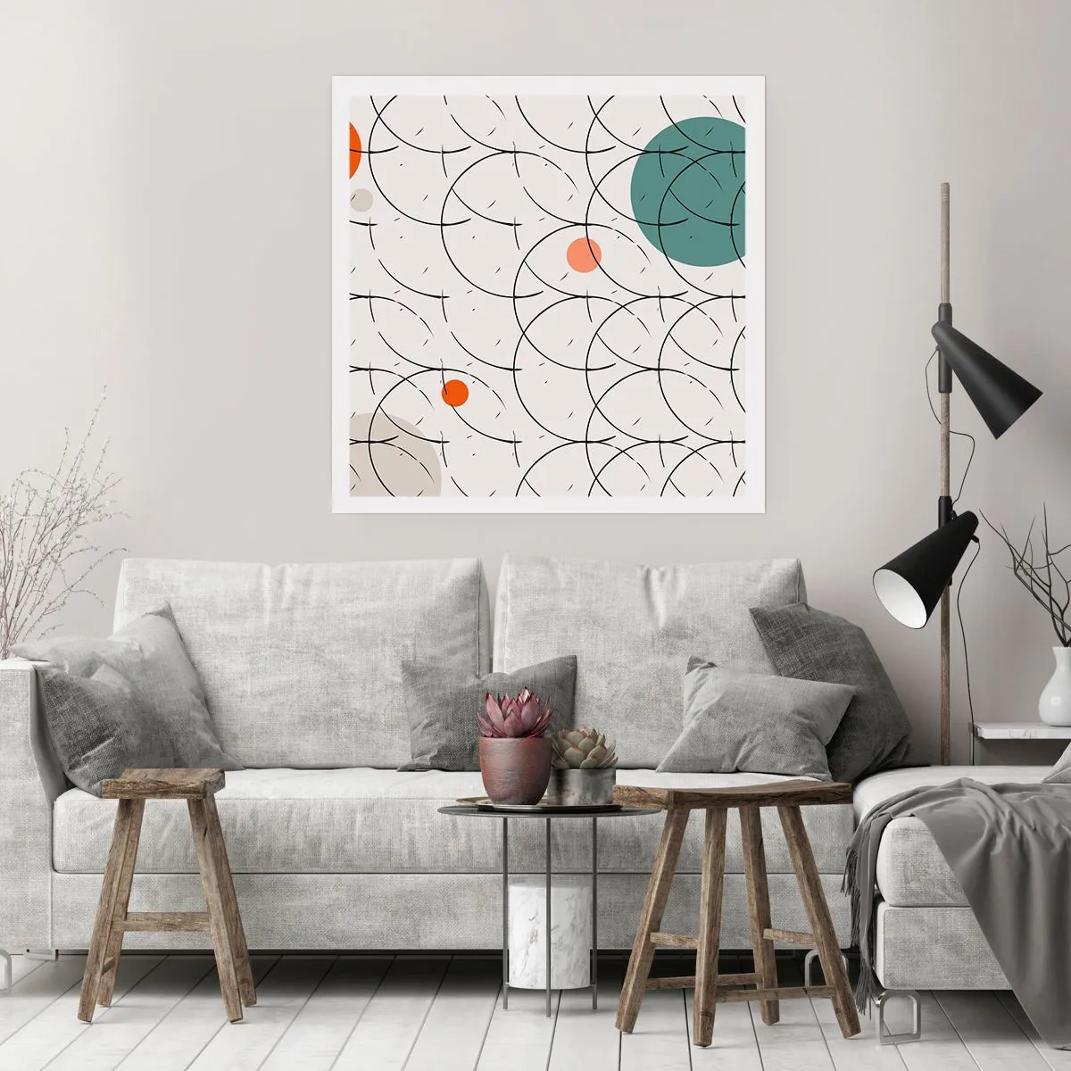 Plakat - I popkunstens ånd - 40x40 cm