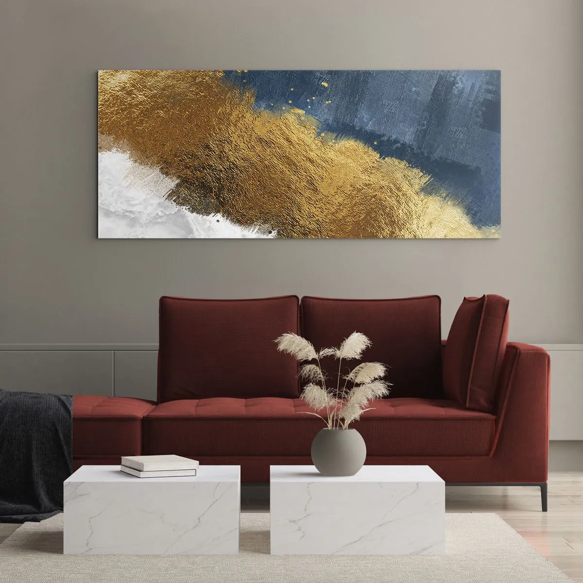 Billede på glas - Sommerens farver - 100x40 cm