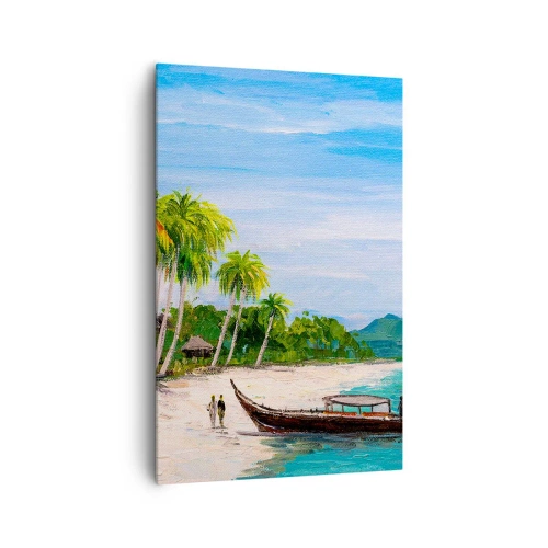 Lærredstryk - Billede på lærred - En eksotisk drøm - 80x120 cm