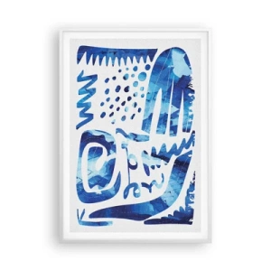 Plakat i hvid ramme - Tilbage til rødderne - 70x100 cm