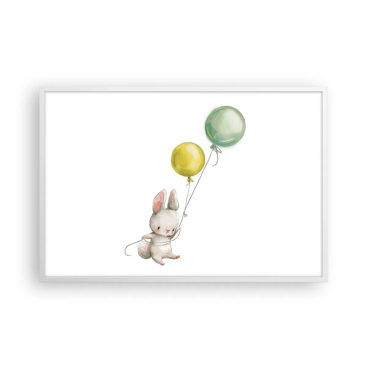 Plakat i hvid ramme - Jeg vil også anbefale den! - 91x61 cm