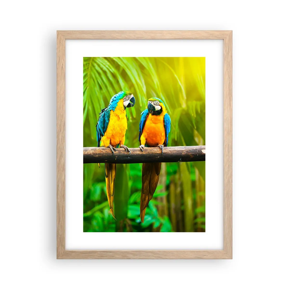 Plakat i ramme af lyst egetræ - Og har du hørt, at hun...? - 30x40 cm